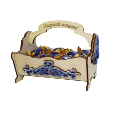 F-056 Конфетница. Набор-конструктор с фанерной заготовкой ТМ Чаривна Мить