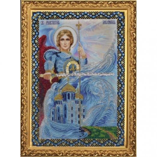 Р-092 Икона Святого Архангела Михаила. Наборы для вышивки бисером. ТМ Картины бисером