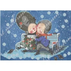 W-339 Запиши мій поцілунок в своє серце. Схема для вышивки бисером Арт Милениум