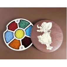 ОРГ-60199 Мини органайзер для бисера с крышкой