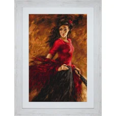 B534 Танцовщица. Набор для вышивки нитками. Luca-s