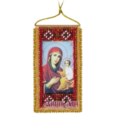 АВО-003 Молитва к Божией матери о детях. Набор для вышивки бисером Абрис Арт