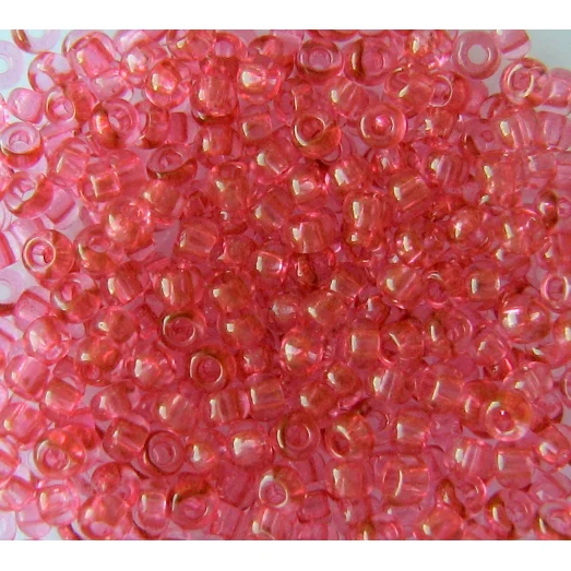 01193 Бисер прозрачный, серо-розовый Бисер Preciosa