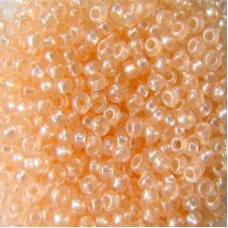 08118 Персиковый с перламутровой серединкой, прозрачный Бисер Preciosa