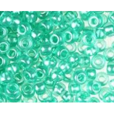 08158 Светло-бирюзовый с перламутровой серединкой, прозрачный Бисер Preciosa