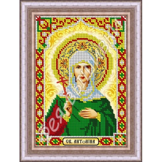 КС-010 Св. Антонина. Схема для вышивки бисером. ТМ Фея Вышивки