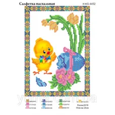 ЮМА-4452 Пасхальная салфетка. Схема для вышивки бисером