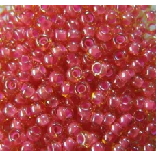 11028 Светлый топазовый с внутренним малиновым окрасом, прозрачный Бисер Preciosa