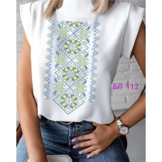 БЛ-112 Пошитая блузка Лилея под вышивку бисером или нитками. ТМ Юма