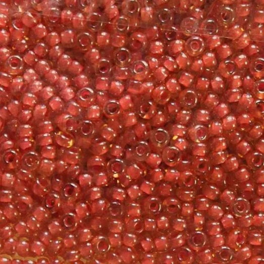 11398 Светлый топазовый с внутренним оранжевым окрасом, прозрачный Бисер Preciosa