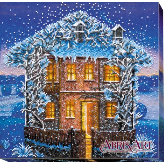 АВ-546 Зимняя ночь. Набор для вышивки бисером ТМ Абрис Арт