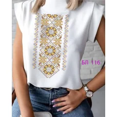 БЛ-116 Пошитая блузка Лилея под вышивку бисером или нитками. ТМ Юма