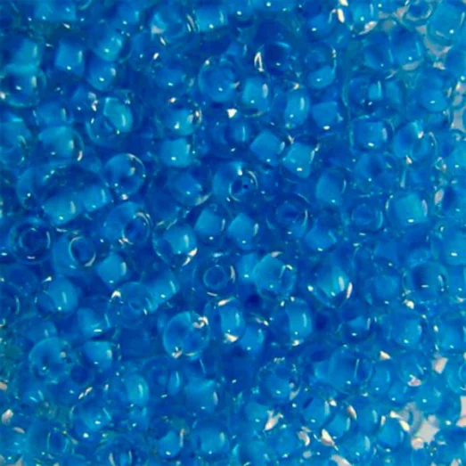 38365 Бисер Preciosa стеклянный голубой с прокрасом классика