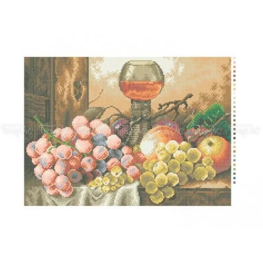 ЧВ-5186 Натюрморт с бокалом. Схема для вышивки бисером. Бисерок