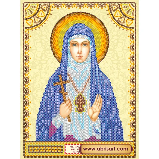 АСК-037 Святая Елизавета. Схема для вышивки бисером на холсте Абрис Арт