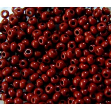 13600 Бисер непрозрачный, бордовый, натуральный