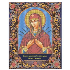 МИКА-0217 (А4) Божья Матерь Семистрельная. Схема для вышивки бисером