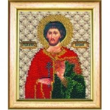Б-1077 Икона святого мученика Евгения. Набор для вышивки бисером Чаривна Мить