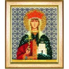 Б-1181 Икона св. благоверной царицы Тамары. Набор для вышивки бисером Чаривна Мить