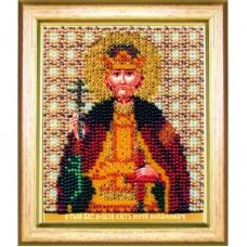 Б-1184 Икона св. благоверного великого князя Георгия (Юрия). Набор для вышивки бисером Чаривна Мить