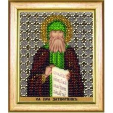 Б-1195 Икона преподобного Иоанна затворника Святогорского. Набор для вышивки бисером Чаривна Мить