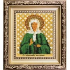 Б-1217 Икона святой блаженой Матроны Московской. Набор для вышивки бисером Чаривна Мить 