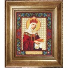 Б-1196 Икона св. равноапостольной царицы Елены. Набор для вышивки бисером Чаривна Мить