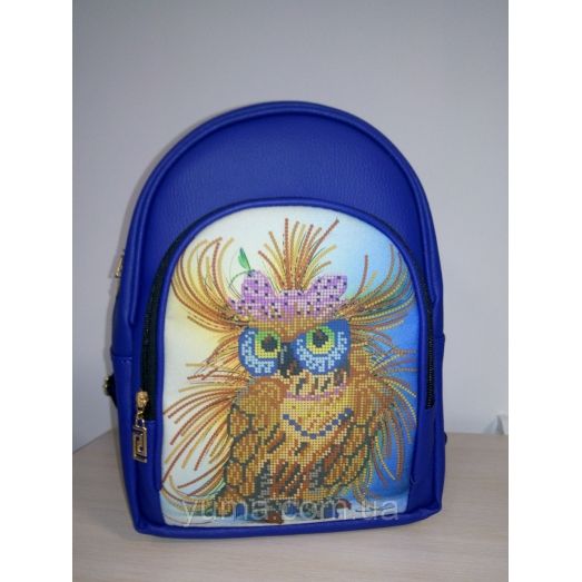 М2С20 (цвет) Сумка-рюкзак для вышивки бисером Синий. ТМ ЮМА