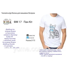 ЮМА-ФМ-017 Футболка мужская для вышивки