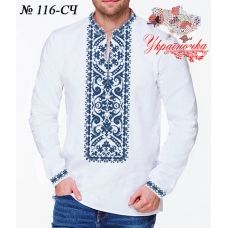 СЧ-116 УКРАИНОЧКА Заготовка мужской сорочки для вышивки
