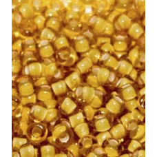 15026 Желтый с внутренним белым окрасом, прозрачный Бисер Preciosa