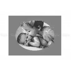 ЧВ-5179 Дети серый фон. Схема для вышивки бисером. Бисерок