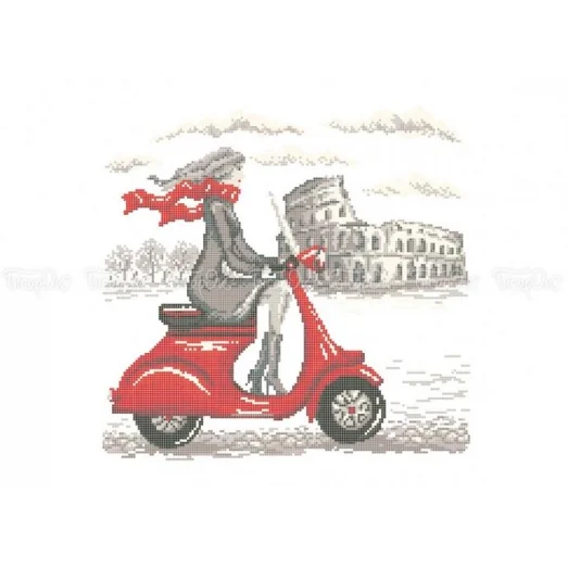 ЧВ-6027 Путешествие в Рим . Схема для вышивки бисером. Бисерок