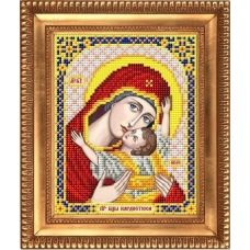 И-5063 Пресвятая Богородица Кардиотисса (Сердечная). Схема для вышивки бисером Благовест
