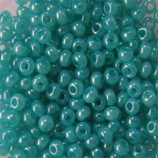 17158 Бирюзовый с глянцевым блеском, непрозрачный Бисер Preciosa