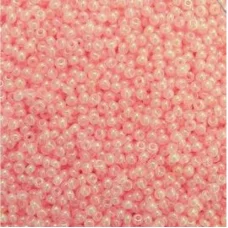 17173 розовый с глянцевым блеском, Бисер Preciosa