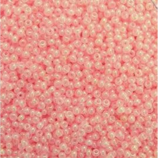 17173 розовый с глянцевым блеском, Бисер Preciosa