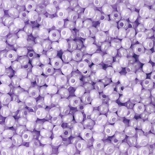 17228 Светло-фиолетовый (лиловый) с глянцевым блеском, непрозрачный Бисер Preciosa