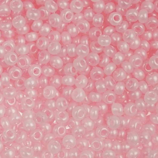 17298 Розовый с глянцевым блеском, непрозрачный Бисер Preciosa