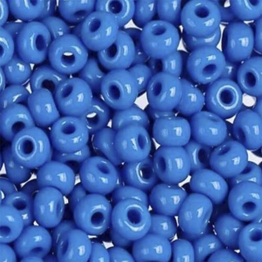 17365 Светло-синий с глянцевым блеском, непрозрачный Бисер Preciosa