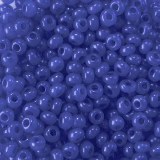 17836 Синий с глянцевым блеском, непрозрачный Бисер Preciosa