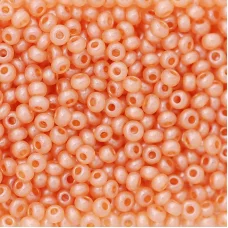 17918 Темно-персиковый с глянцевым блеском, непрозрачный Бисер Preciosa