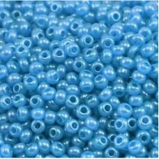 17936 Синий с глянцевым блеском, непрозрачный Бисер Preciosa