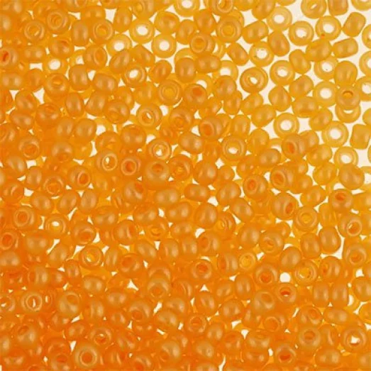 17992 Оранжевый с глянцевым блеском, непрозрачный Бисер Preciosa
