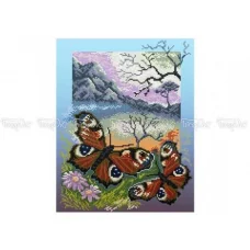 ЧВ-5111 Бабочки павлиний глаз. Схема для вышивки бисером. Бисерок