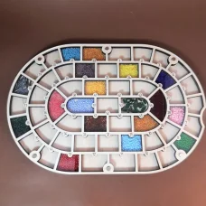 ОРГ-060236 Органайзер для бисера с прозрачной крышкой на 53 ячейки