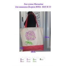ЭКО-М-0033 Эко сумка для вышивки бисером Мальвина. ТМ ЮМА