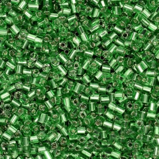 57100 Рубка Preciosa прозрачная зеленая с серебряной серединкой