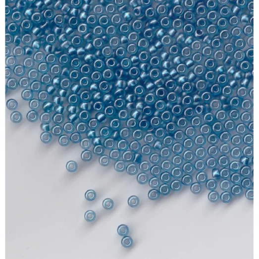 18965 Бисер Preciosa голубой прозрачный тёртый