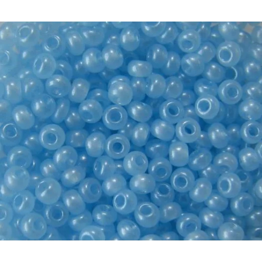 17236 Голубой с глянцевым блеском, непрозрачный Бисер Preciosa